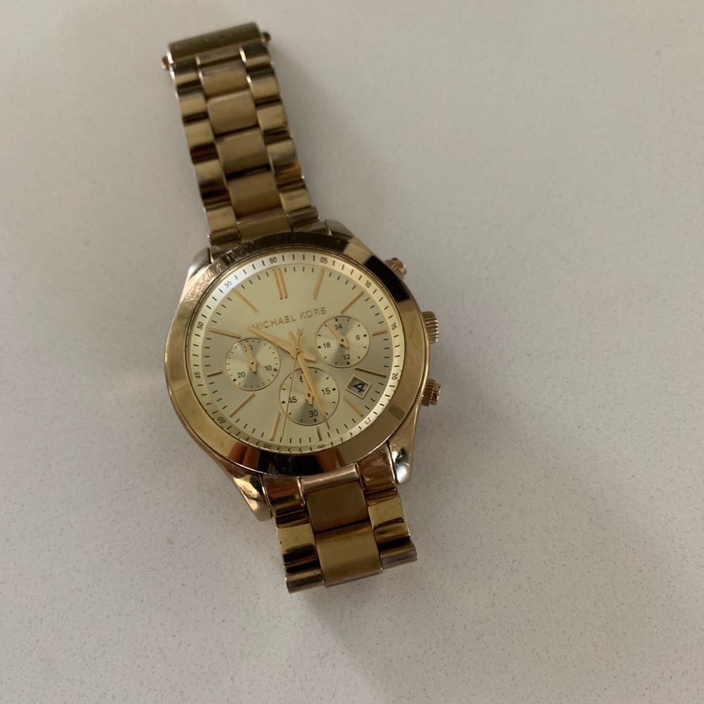 Michael Kors 24k Gold Plated Watch
